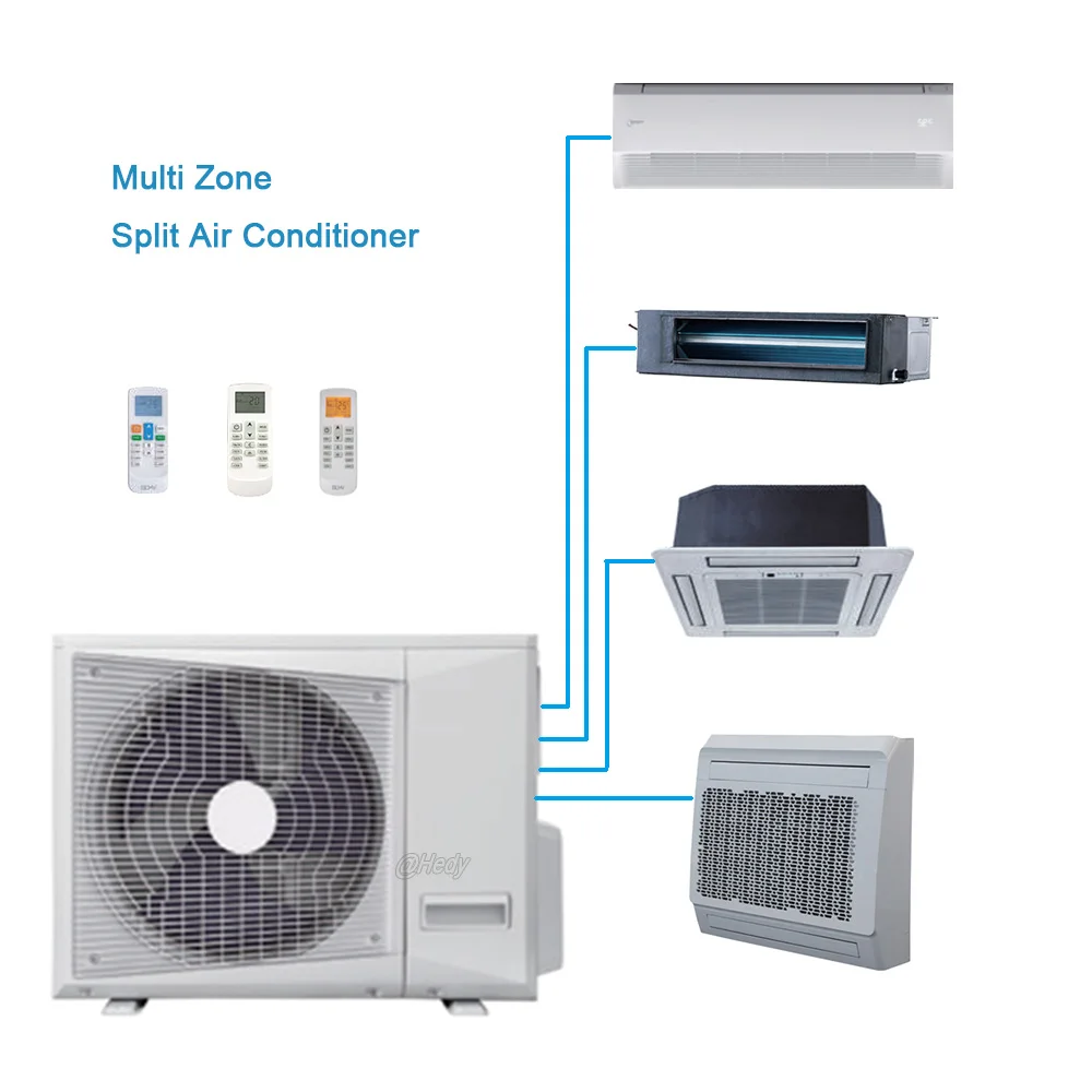 Air Conditioner Zoned Central Heating Split Ac With Heating And