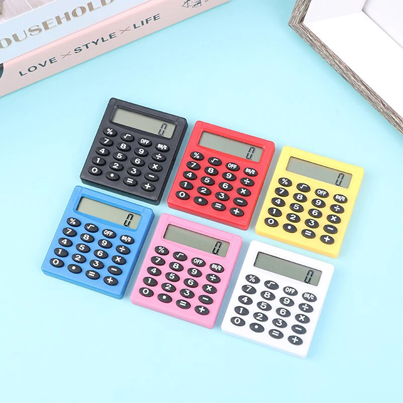 

Candy Color Pocket Cartoon Calculator Multifunctional Small Square Personalized School & Office Electronics Creative Calculator