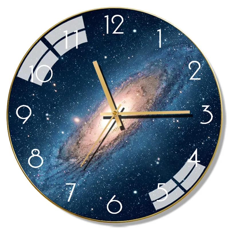 Large Glass Wall Clock Color:Style 10;Sheet Size:14 inch