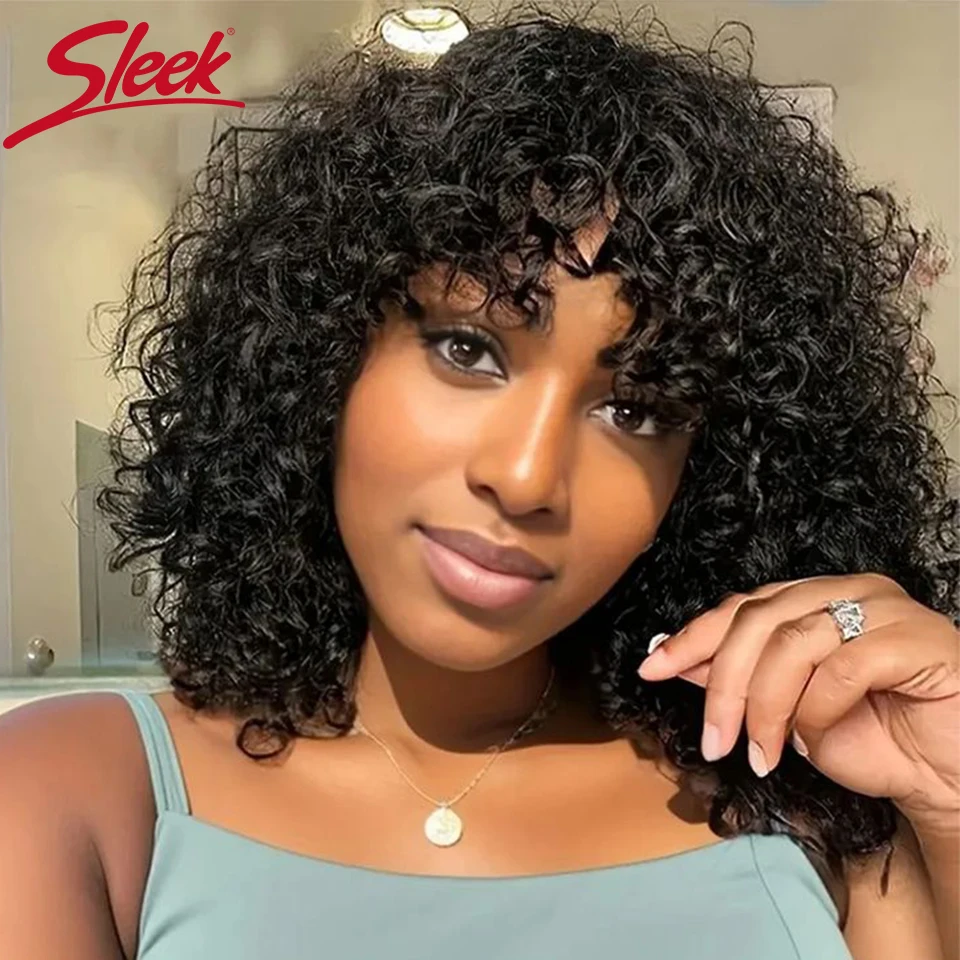 Sleek Curly P4/30 Highlight Colored Pixie Cut 100% Real Wigs Human