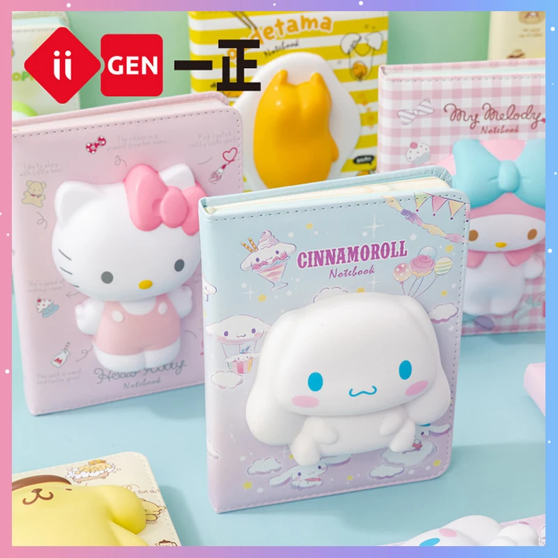 

Sanrio Mymelody Kuromi фигурка блокнот аниме мультфильм 128 страницы кавайный дневник милое творчество аксессуары для детей