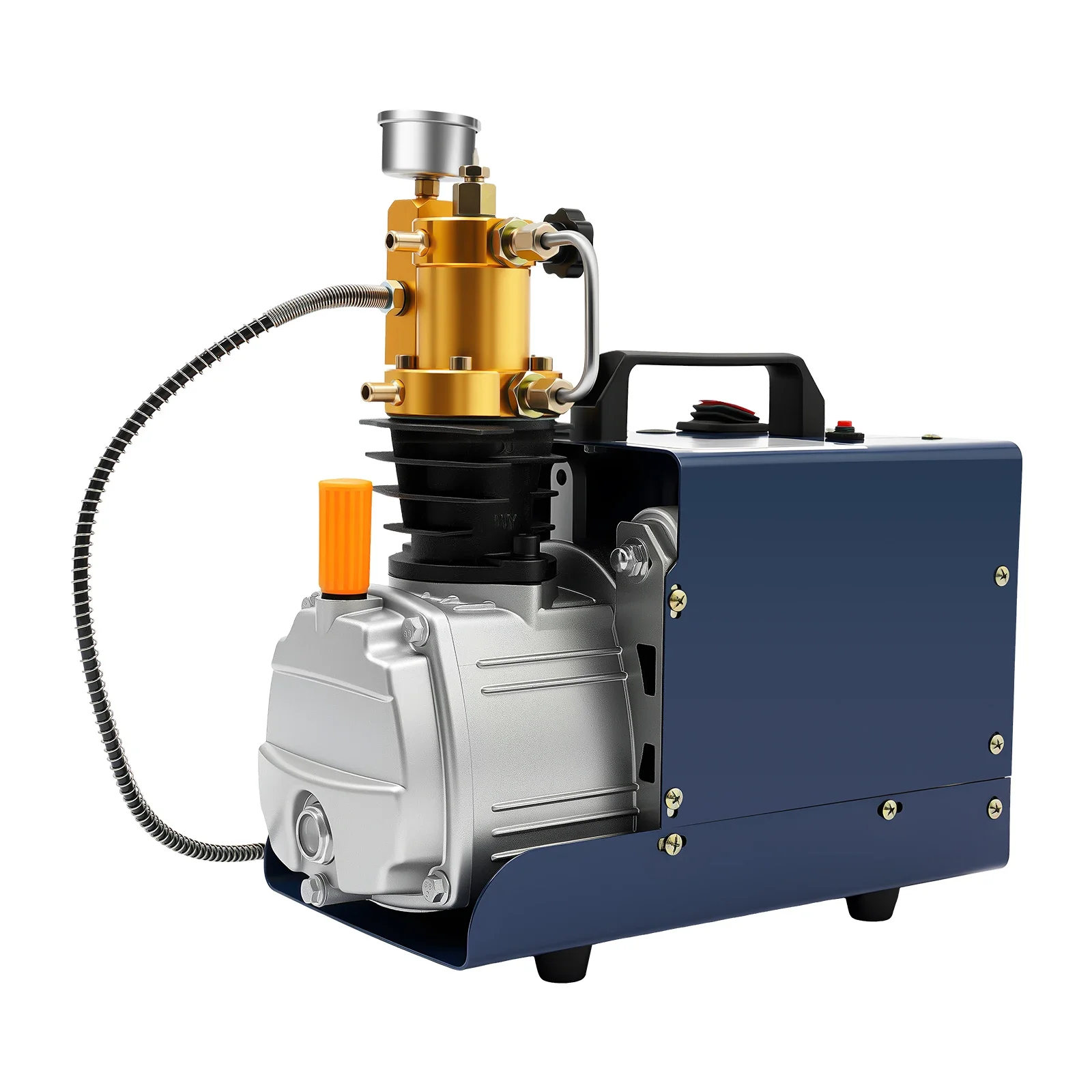 PCP-Luftkompressor 1800 W mit Hochdruck-Gasleitung 0-30 MPa 220 V für Ventile, Rohrleitungen und kleine Hochdruckflaschen – Detail 1