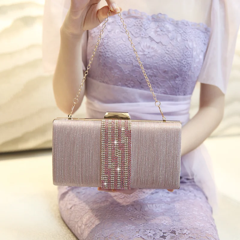 Luxury Women Handbag Glitter Shiny Diamonds Evening Dress Evening Bag 2023 Wedding Party Clutch Purse Shoulder Messenger Bag