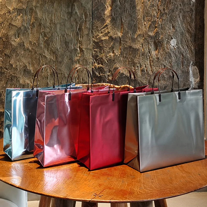 20 Event Party Shopping Mall Promotion Advertising Packaging Bags Wedding Gift Handbags Customized Logo_voghion.com