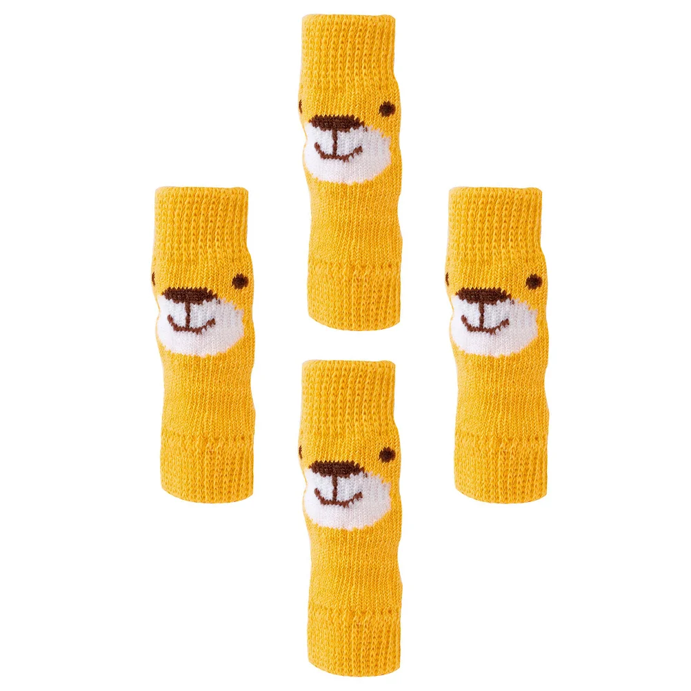 

4Pcs Dog Leg Socks Dog Leg Warmer Anti-slip Puppy Leg Protector Pet Dog Socks
