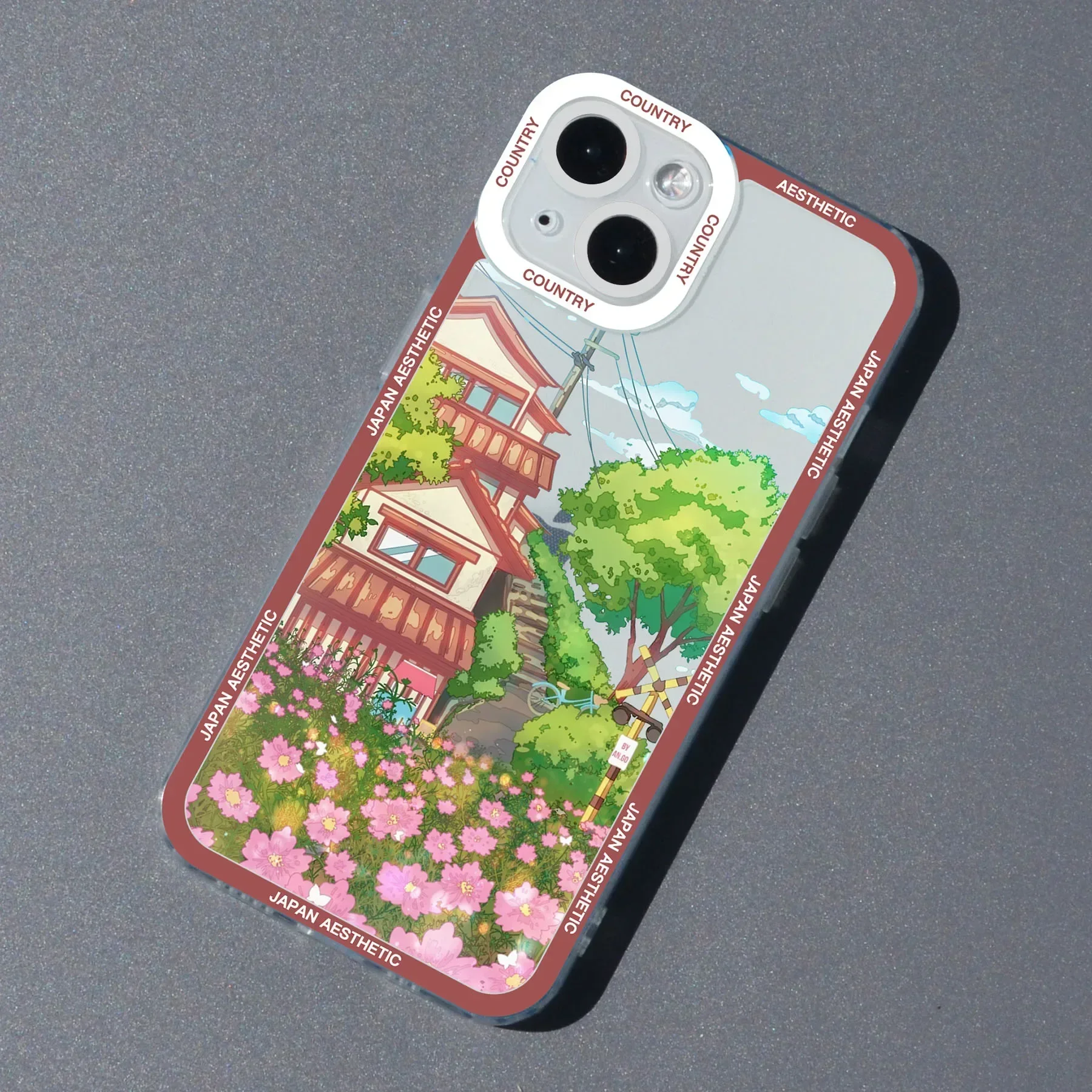 Japan Anime Scenery Aesthetic Landscape Clear Phone Case