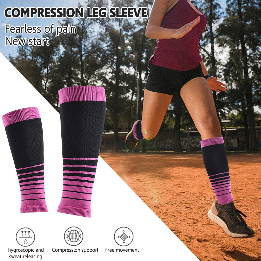 1Pair Calf Compression Sleeves Running Leg Compression Sleeve 20-30mmHg  Compression Socks for Shin Splint For Men Women