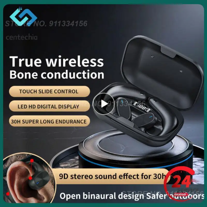 Tws Cuffie Wireless A Conduzione Ossea Gaming 9D Hifi Stereo Light Headset Sport Fitness Driving Ear Buds