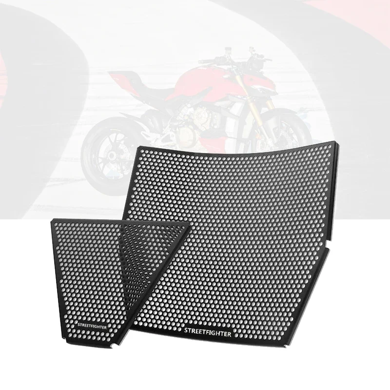 

For DUCATI Panigale V4 V4S 2018-2023 Streetfighter V4 Motorcycle Aluminum Radiator Guard Grille Cover Protector Protective Grill