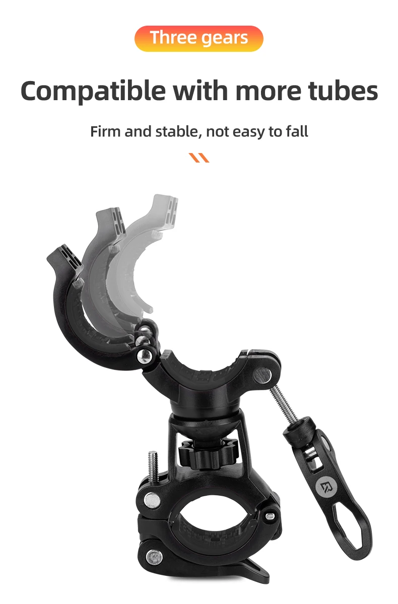 Bicycle Light Bracket Quick Release Stable 360 Degree Rotatable Multifunctional