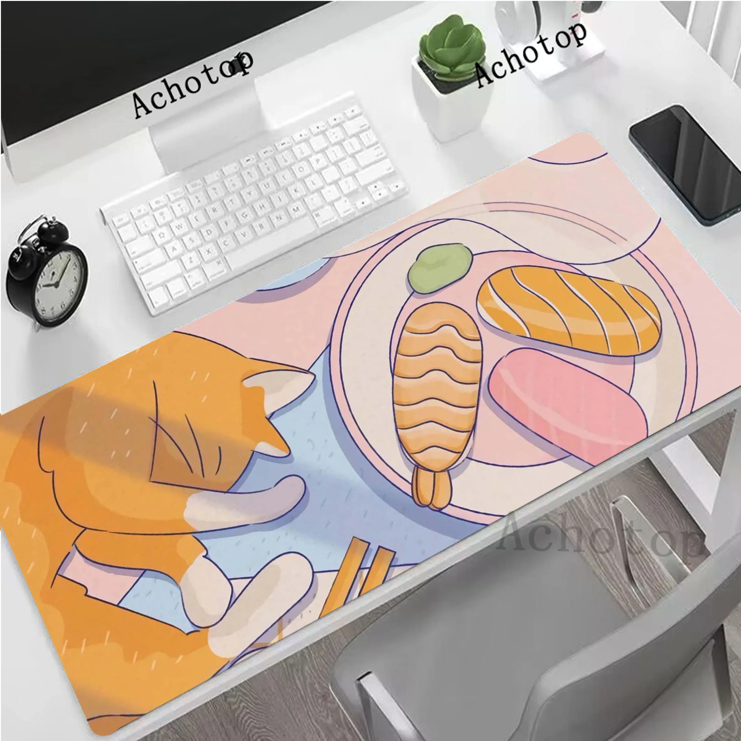 

Food Mouse Pad Gaming Laptop Game Mouse Mat Locking Edge Mousepad коврик для мыши Desk Mat Anti-slip Speed Keyboard Pads