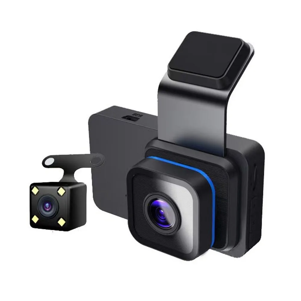YENİ HD 1080P Araç Kamerası Gece Görüşlü Çift Lensli Araç İçi Kamera WiFi'li Sürüş Kaydedici Araç Kullanımı
