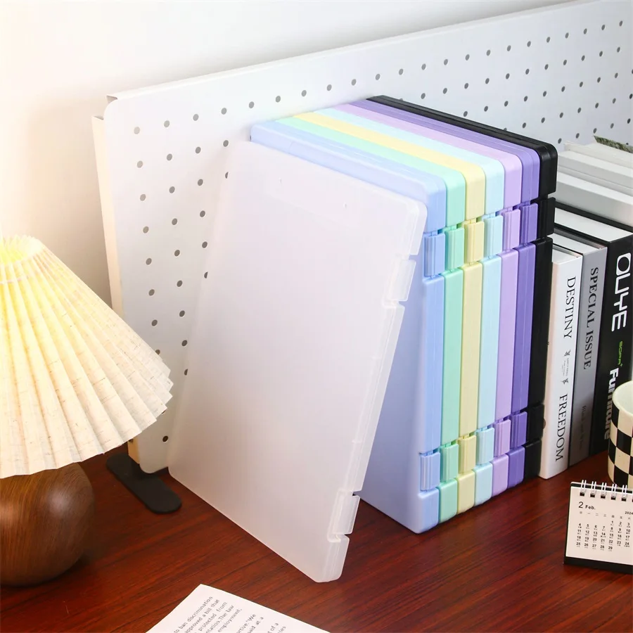 A4 Transparent Large Capacity Multifunctional Storage Box for Documents and Certificates