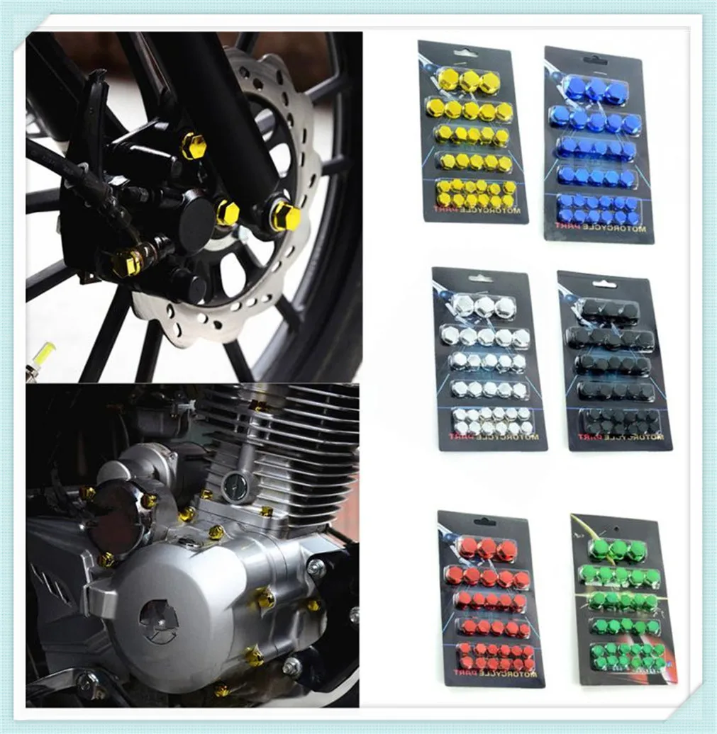 

30PCS Motorcycle Accessories Head Screw Cover Decorative Parts for Aprilia SHIVER GT TUONO R TUONO RSV4 RSV4 FACTORY