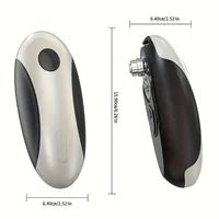 Cordless electric can opener, USB-C kitchen tool, with smooth cutting safety edge, stable grip handle, one-button automatic 3