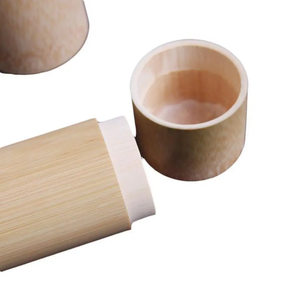 Spice Tubes With Lid Bamboo Bottle Handmade Storage Box Tea Canister Container Organizer tea tin box tea canister airtight container