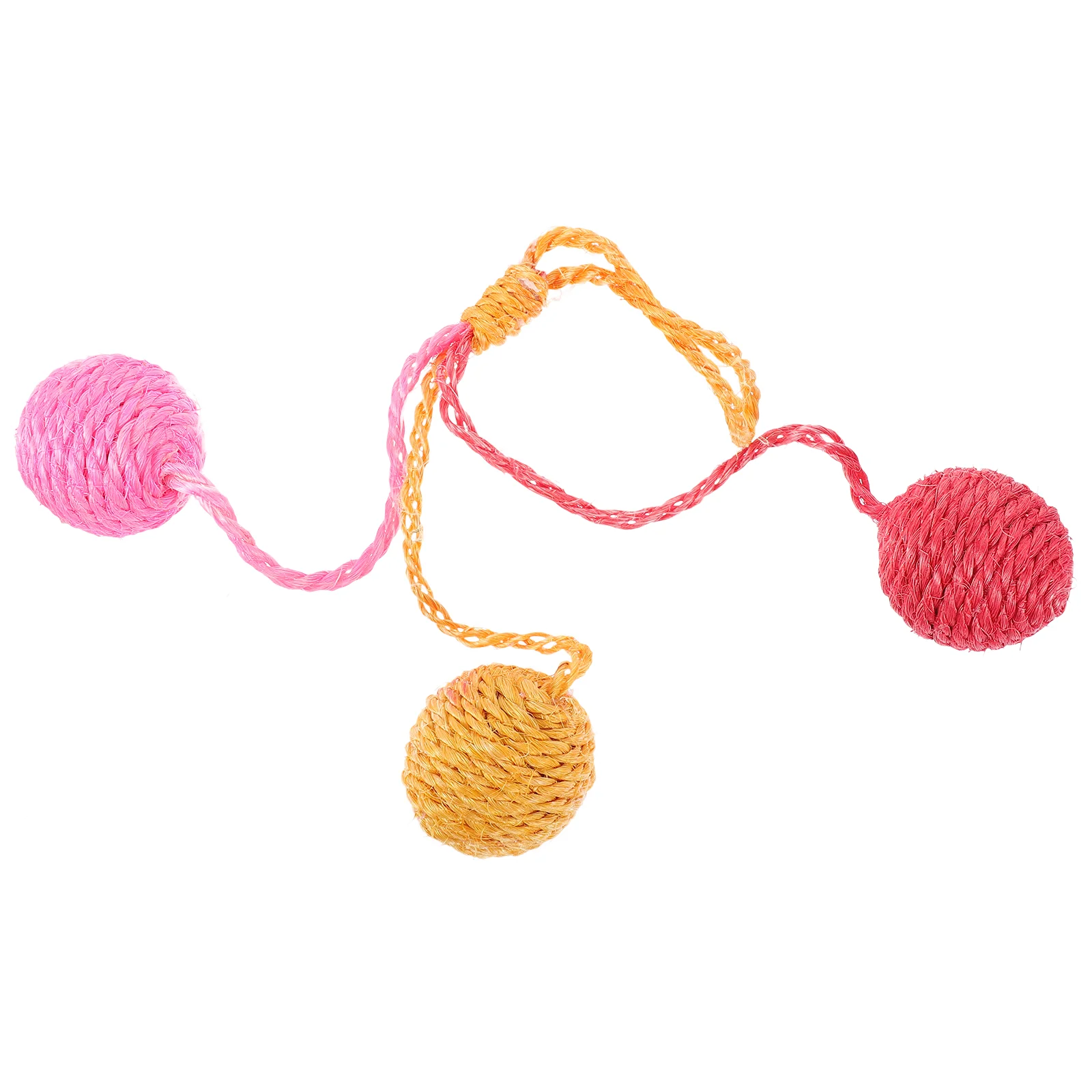 

Cat Toy Ball Cat Sisal Ball Toy Interactive Cat Toy Indoor Cats Ball Toy Wear-resistant Pet Cat Scratcher Ball