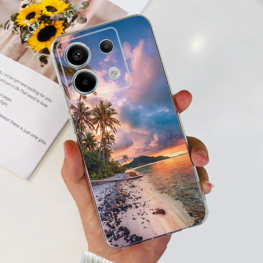 New Fashion Painted Clear Silicone Soft TPU Phone Case for Xiaomi Poco X6 Pro 5G