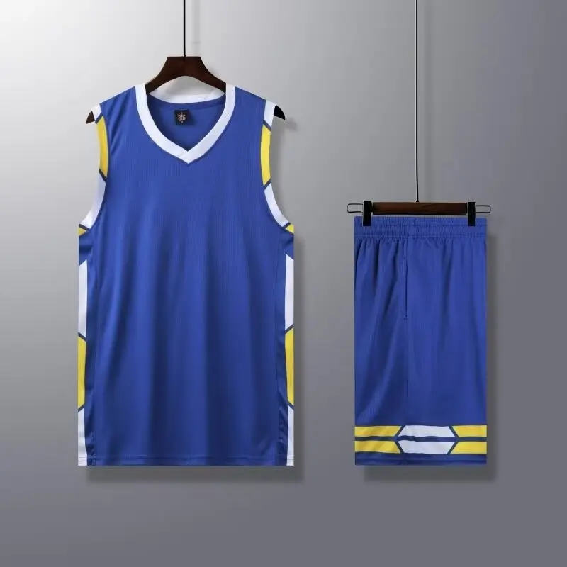 Men Sports Suit Basketball Training Clothes 24/25 Kit Fans Shirt Jerseys Vest Shorts