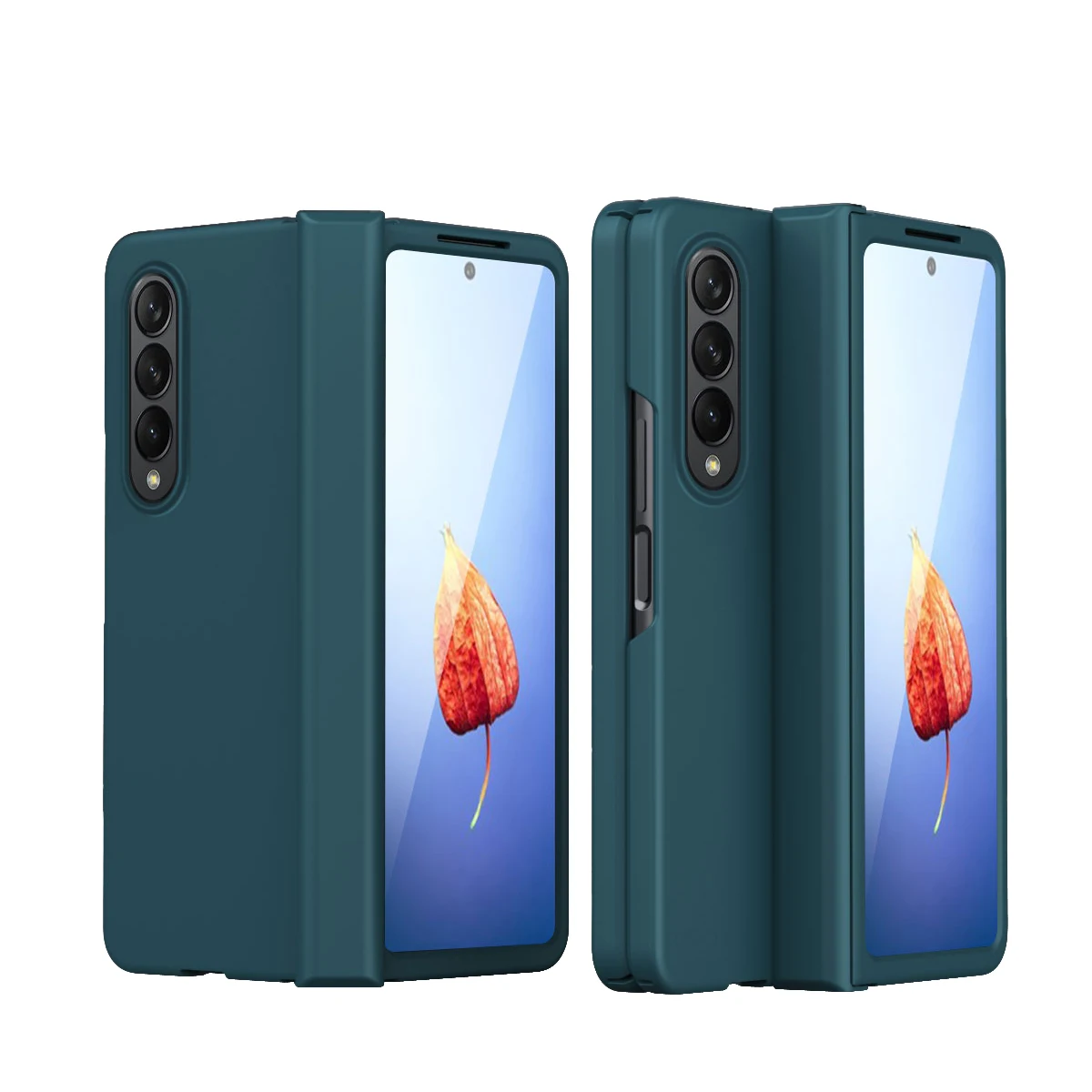 Per Samsung Galaxy Z Fold 4 3 2 Custodia Colorata Ultra-Sottile Skin Friendly Pieghevole Hingle Protezione Antiurto Accessorio Per Copertura Rigida