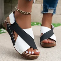 Shoes Sandals Women Summer Party Women's Shoes Elegant Women's Sandals Wedge Ladies Shoes Open Toe Footwear Women Sandal Female