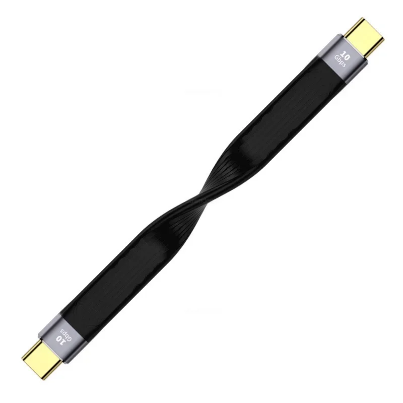 Ultra Short USB to Type C Cable USB 3.1 Gen 2 USB C Quick Charge Cable Wire 4K 10Gbps Sync Data Cable Cord for Macbook