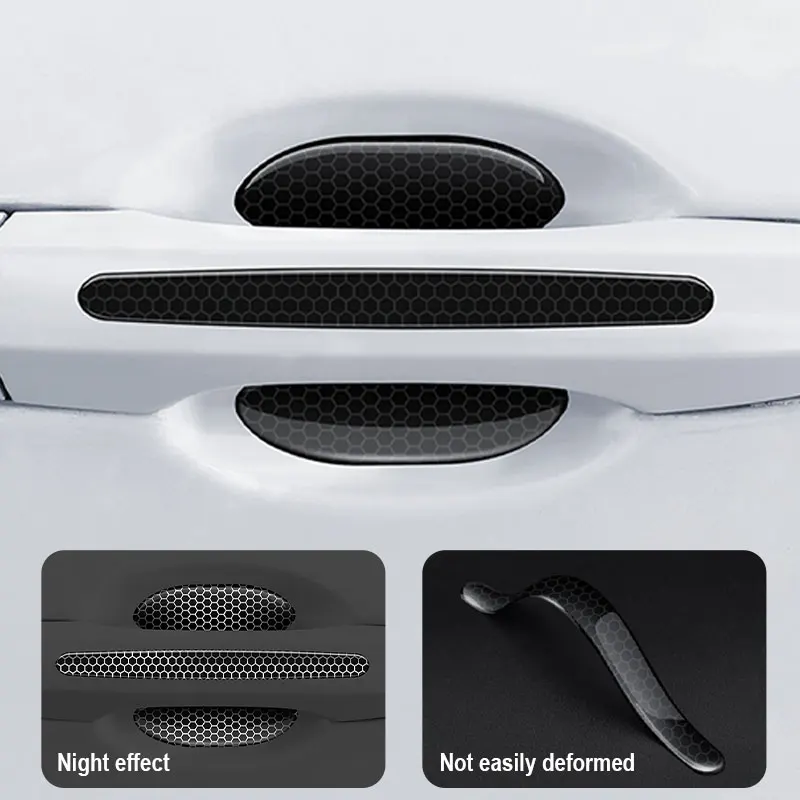 SEAMETAL Car Door Handle Bowl Scratch Protective Stickers Car Handle Sticker Anti-collision Protection Strip Exterior Accessorie