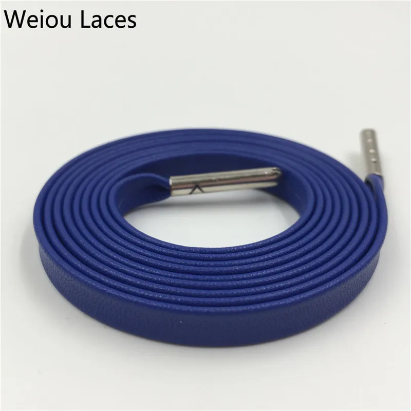 Official Weiou Luxury Goatskin Soft Leather Flat Bootlaces Customized Sneakers Shoe Laces Designer SheepSkin Shoelaces 130cm/51