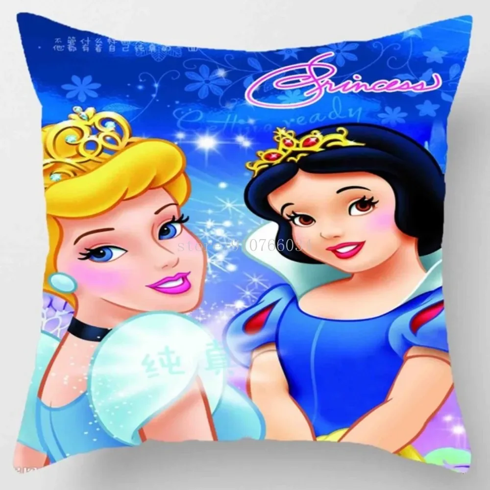 Juste de coussin décorative princesse Cendrillon MACWomen, taies d'oreiller  pour la sieste, sur le lit, le canapé, cadeau d'anniversaire pour enfants,  1 pièce, 45x45cm