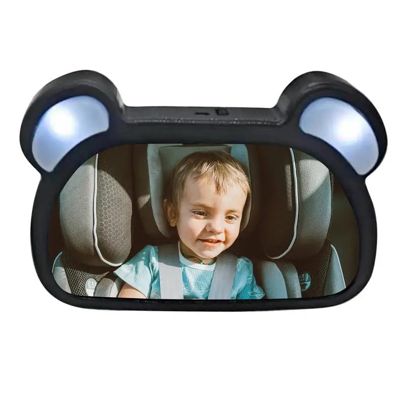 Children Safety Car Rearview Mirror Remote Control Rotatable Baby