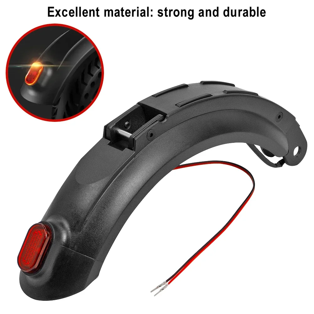 Description Picture 3 of itemRear Mudguard Wing + Warning Tail Light Lamp for Kugoo S1 S2 S3 Electric Scooter Fender Skateboard Back Fender Parts Accessories