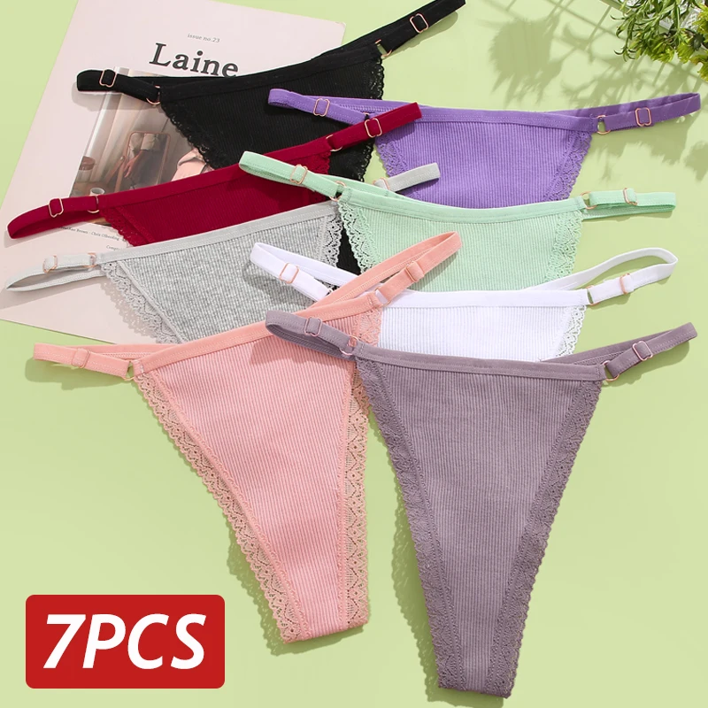Murimia Sexy Underwear For Womens Seamless Lace Thongs Breathable Low Rise T-Back | ChicGrl