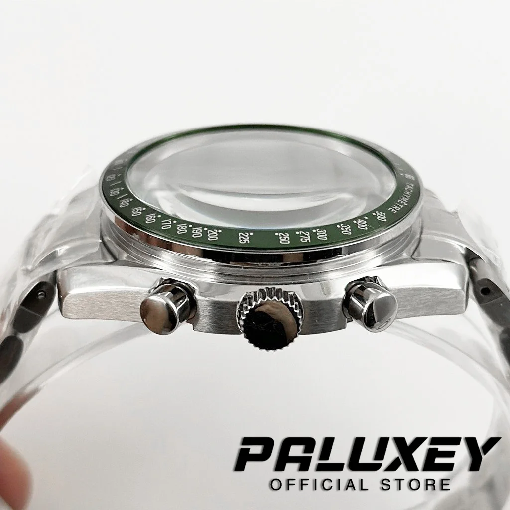Premium Multifunctional 40mm Speedmaster Watch Case for Quartz Movements - Fits 20mm Strap
