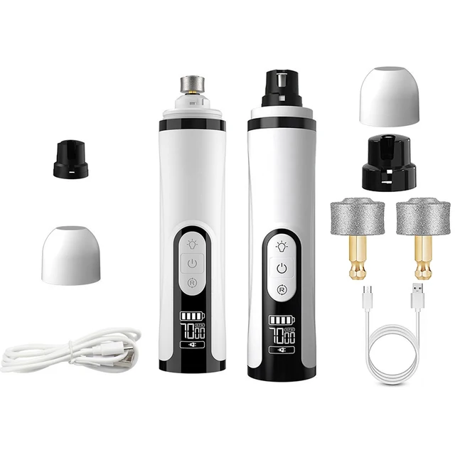 Electric Dog Nail Grinder Rechargeable Pet Nail Trimmer with 2 LED Lights Dog Nail Trimmer for Small Medium Large Dogs Cats Electric Dog Nail Grinder Rechargeable Pet Nail Trimmer with 2 LED Lights Dog Nail Trimmer for Small Medium Large Dogs Cats