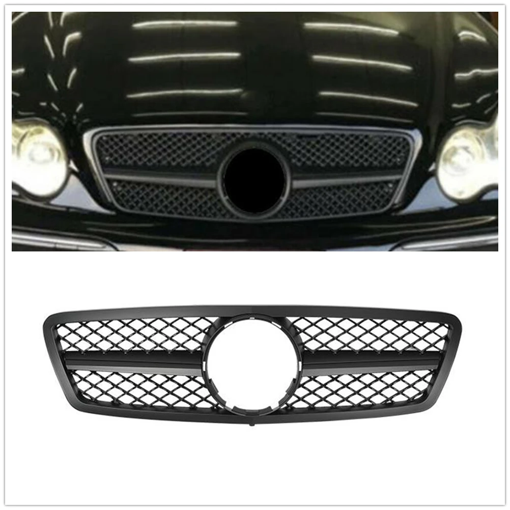 

Car Front Grille Racing Grill Upper Bumper Hood Mesh For Mercedes Benz C Class W203 C63 C230 C240 C240 2000-2006