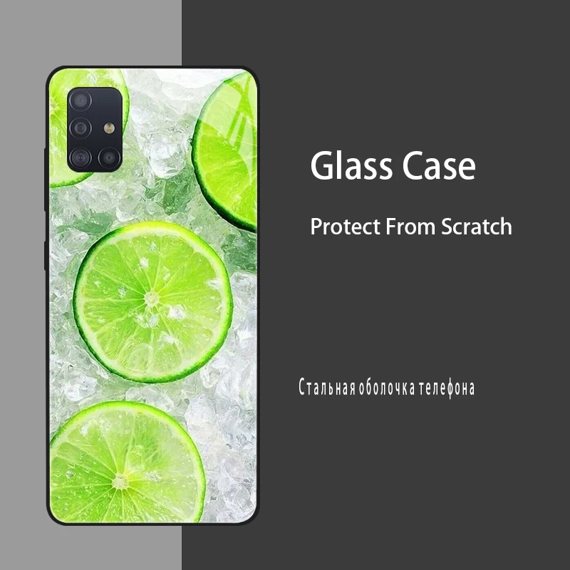 Tempered Glass Protective Case with Hard Silicone Bumper