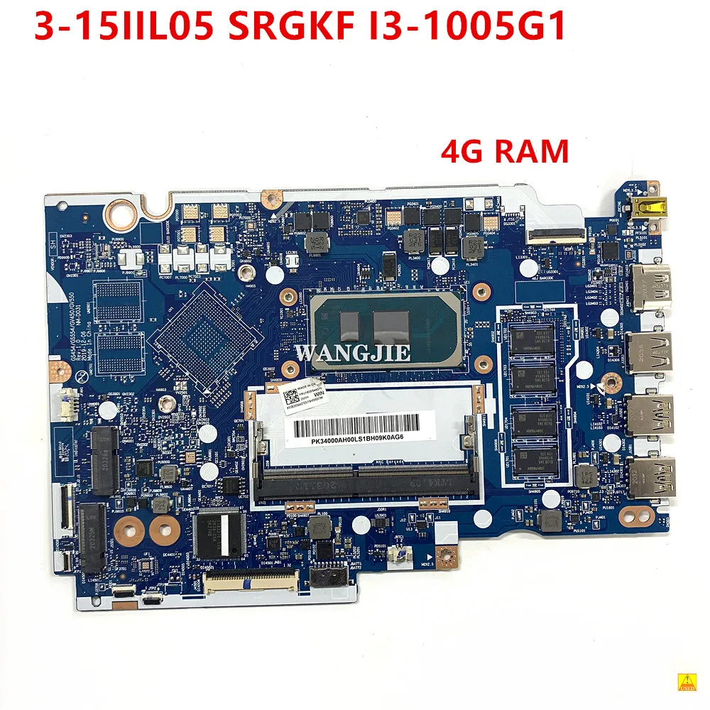 

Для Lenovo IdeaPad 3-15IIL05 материнская плата SRGKF I3-1005G1 + 4G RAM 5B21B36558 5B20S44270 GS454 GS554 GV450 GV550 NM-D031