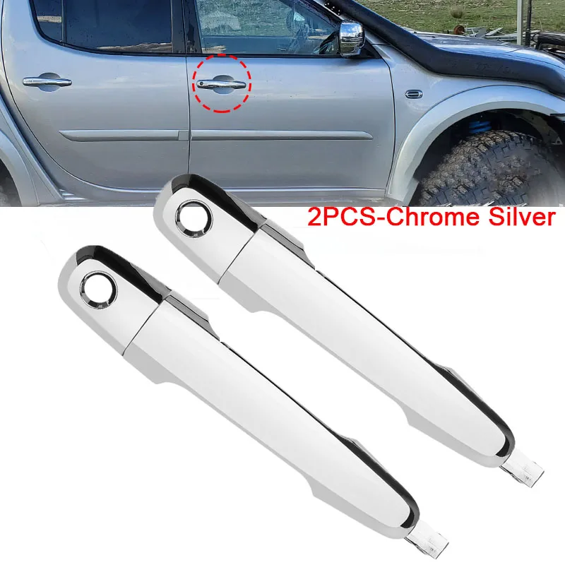 Textured Exterior Door Handle For 2004-2008 Mitsubishi Endeavor - Driver Side Rear Left Replacement 14 thumbnail image
