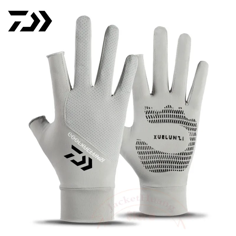 Daiwa 2023 Summer Thin Men's Cycling Sun Protection and Anti Slip Gloves  Outdoor Sports Breathable Gloves Fishing Gloves Men - AliExpress