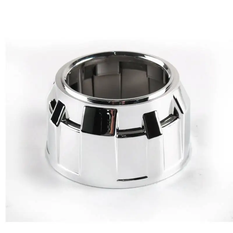 Car Styling 2.5 Inch Bi Xenon HID Projector Lens Silver Shroud Auto Motorcycle Headlight Retrofit Light Casing Cover