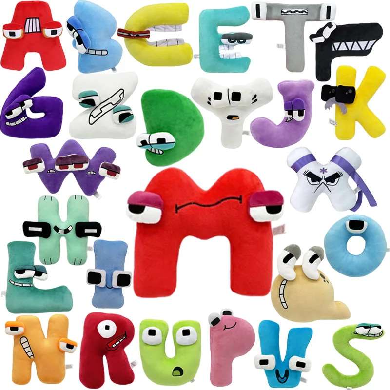 26pcs/set Alphabet Lore Keychain Figure Toys PVC Model Dolls For Kids Fans  Children Gift