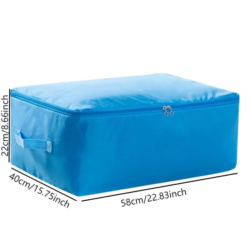 Large zipper clothes organizer bag image 3