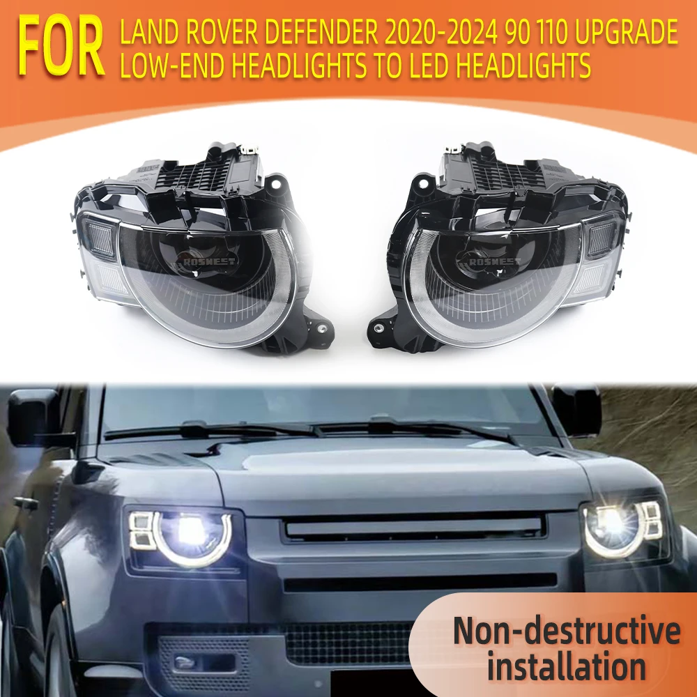 

Светодиодный фары для Land Rover Defender L663, модернизация фар ближнего света до высококачественных фар дневного света