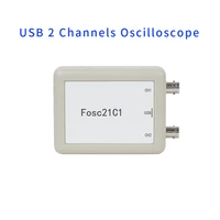 Fosc21C1 2-channel USB PC oscilloscope 1Mhz sampling rate portable oscilloscope MCU development 2