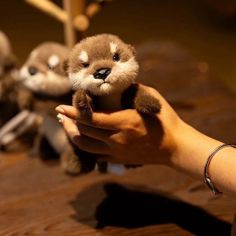 Charming Otter Plush Keychain - Soft Stuffed Animal Pendant