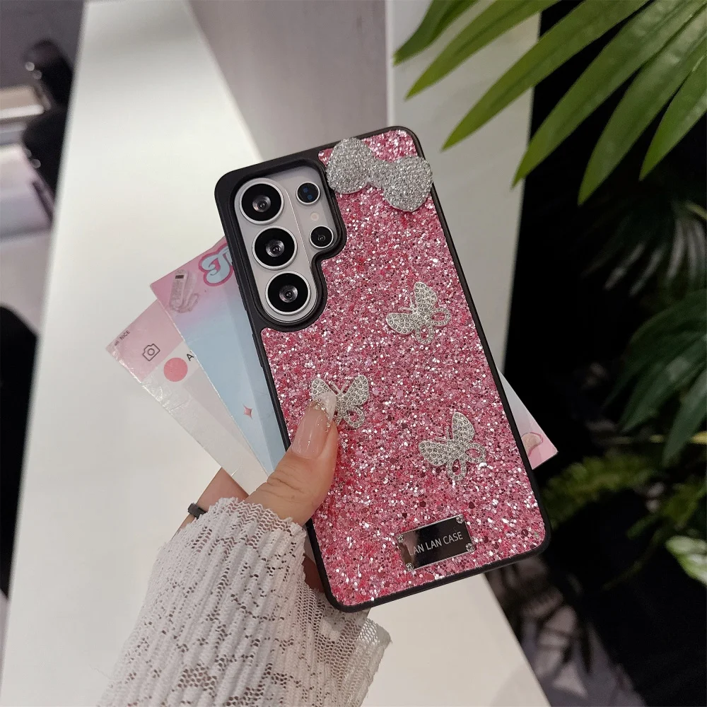 Luxury Glitter Rhinestone Bow Phone Case Cover