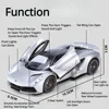 1:24 Lotus Evija Sports Car Model Toy Alloy Diecast Vehicles Doors Opened with Pull Back Sound Light Toys Christmas Gift for Boy 2