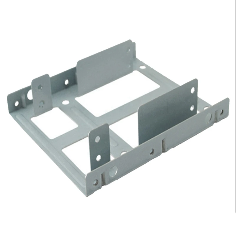 

1 Piece 2.5 Inch To 3.5 Inch Hard Drive Bracket Adapter Mounting Bracket For 2X2.5 Inch SSD/HDD To 3.5 Inch Bay