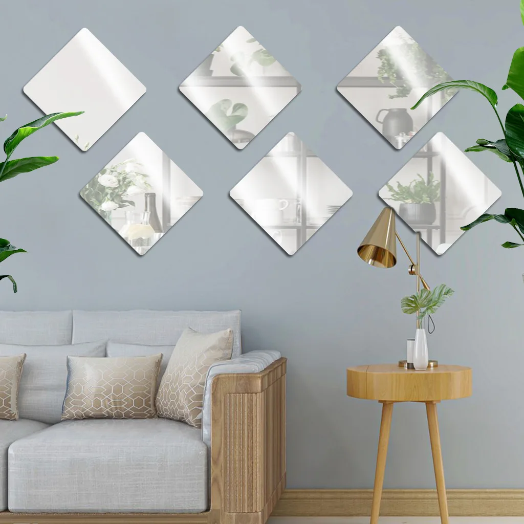 4Pcs Acrylic Mirror Wall Stickers 5 4Pcs Acrylic Mirror Wall Stickers 5
