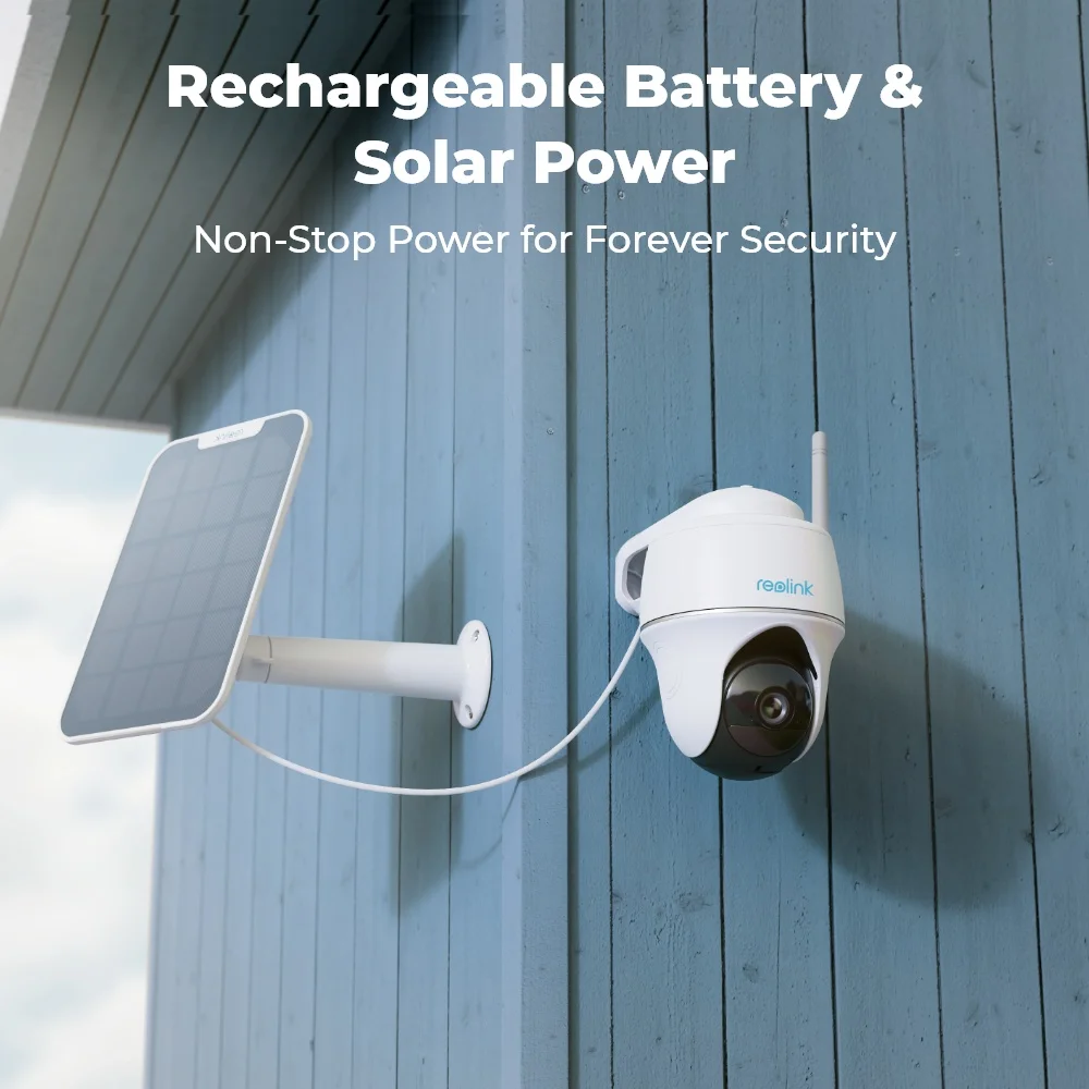 Reolink Argus 3MP PT WiFi Security Camera Outdoor Solar/Battery